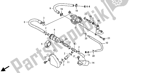 Alle onderdelen voor de Airsuction Klep van de Honda XR 125L 2004