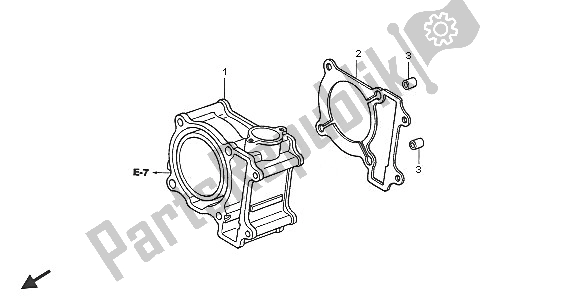 Tutte le parti per il Cilindro del Honda NES 150 2005