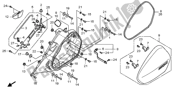 Todas las partes para L. Alforja de Honda NT 700V 2006