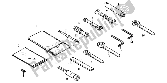 Tutte le parti per il Utensili del Honda CRF 250L 2015