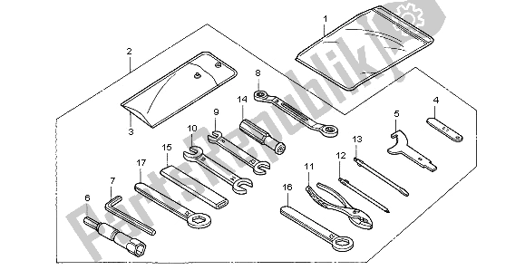 All parts for the Tools of the Honda CBR 900 RR 1997