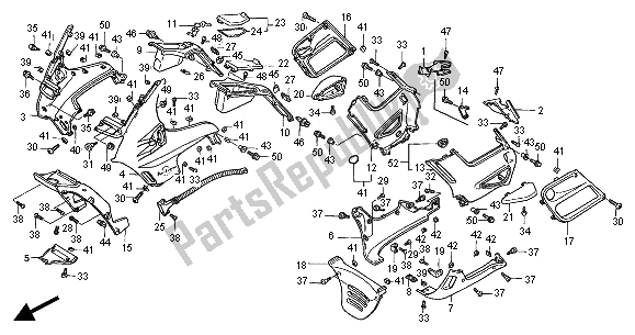 Todas las partes para Capucha de Honda ST 1100 2000