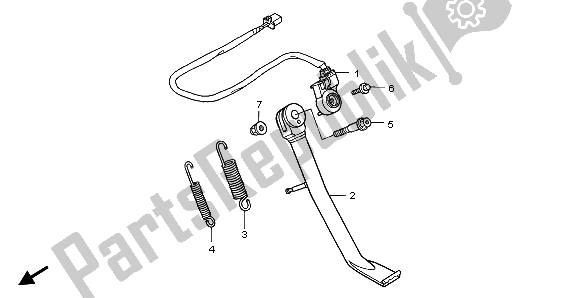 Todas las partes para Costado de Honda VT 125C 1999