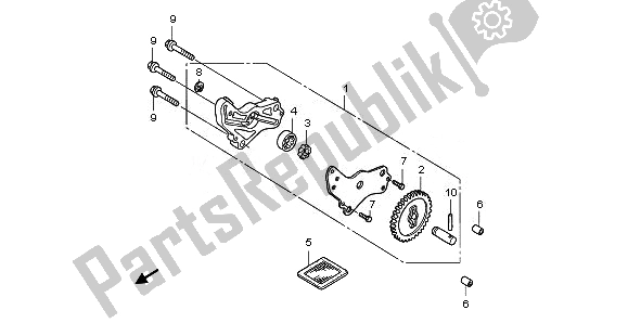 Todas las partes para Bomba De Aceite de Honda ANF 125 2011