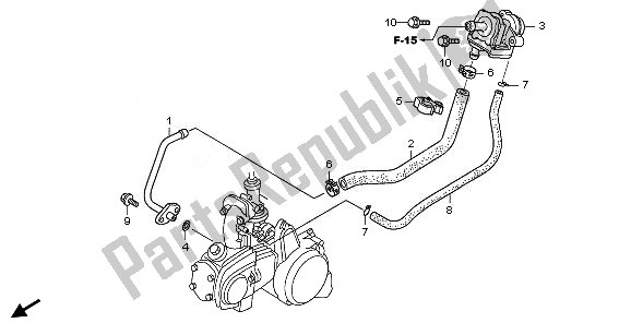 Tutte le parti per il Valvola Di Aspirazione Dell'aria del Honda TRX 90X 2011