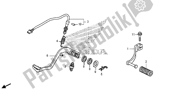 Todas las partes para Pedal de Honda CRF 250L 2015