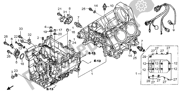 Tutte le parti per il Carter del Honda ST 1300A 2007