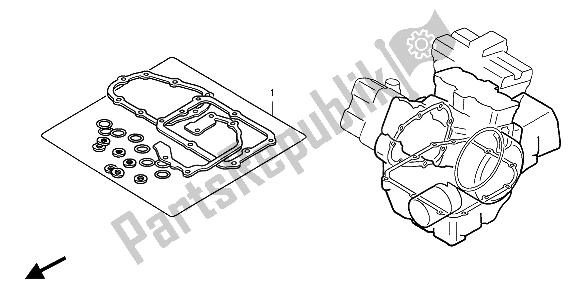 Tutte le parti per il Kit Di Guarnizioni Eop-2 B del Honda VFR 800 FI 1998