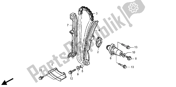 Todas las partes para Cadena De Levas Y Tensor de Honda TRX 500 FA Fourtrax Foreman Rubicon 2013