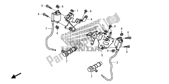 All parts for the Ignition Coil of the Honda NC 700D 2013
