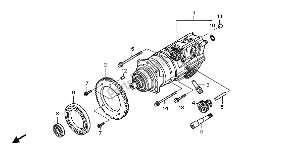 Todas las partes para Hondamatic de Honda TRX 400 FA Fourtrax Rancher AT 2006