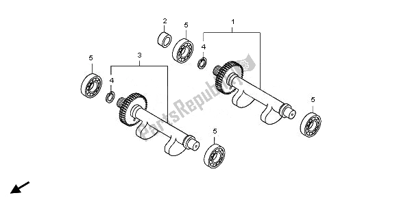 Todas las partes para Balancín de Honda FJS 400A 2011