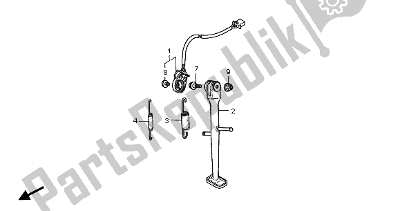 Wszystkie części do Stoisko Honda CB 600F Hornet 2006