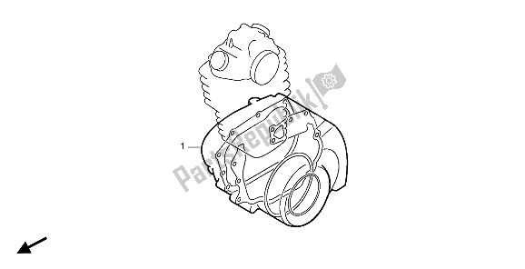 All parts for the Eop-2 Gasket Kit B of the Honda XR 80R 1990