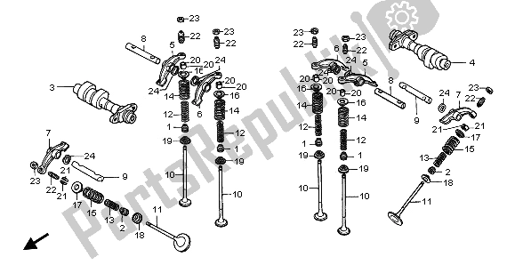 All parts for the Camshaft & Valve of the Honda XRV 750 Africa Twin 1995