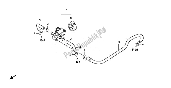 Tutte le parti per il Valvola Di Controllo Iniezione Aria del Honda CBF 1000 FS 2011