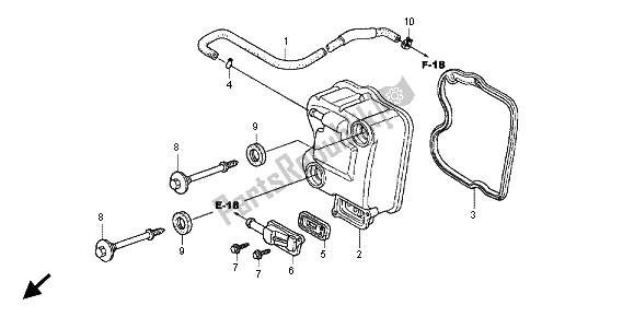 Tutte le parti per il Coperchio Della Testata del Honda SH 150 2012