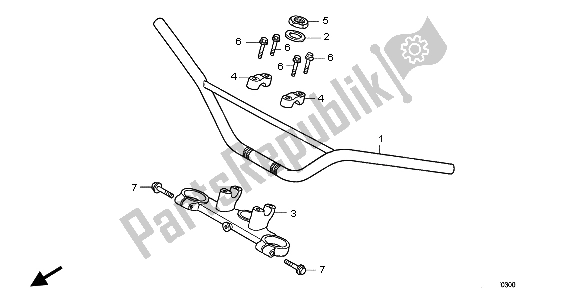 Tutte le parti per il Gestire Il Tubo del Honda CR 85 RB LW 2007