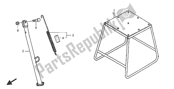 Wszystkie części do Stoisko Honda CRF 450X 2005