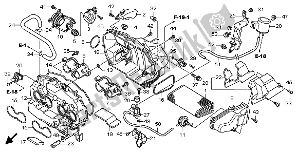 Todas las partes para Filtro De Aire de Honda CB 1000R 2009