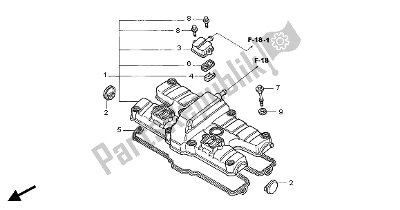 Wszystkie części do Cylinder Honda CB 1300A 2005