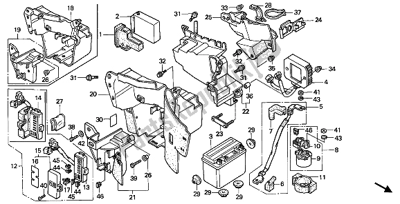 Tutte le parti per il Batteria del Honda VT 600 1992
