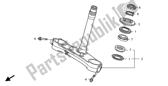 Toutes les pièces pour le Potence De Direction du Honda CBR 1000 RA 2010