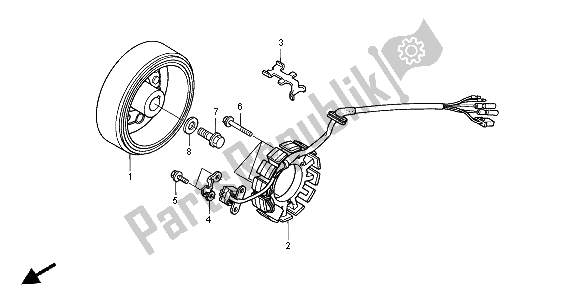 Tutte le parti per il Generatore del Honda XR 650R 2004