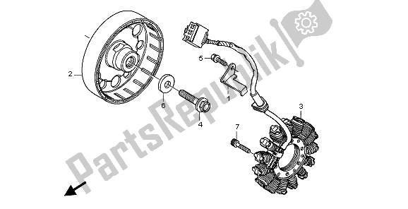 All parts for the Generator of the Honda CB 600F3 Hornet 2009