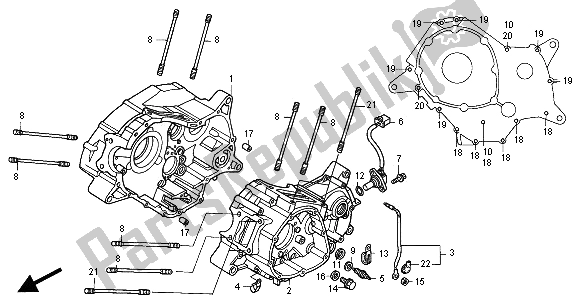 Todas las partes para Caja Del Cigüeñal de Honda VT 125C2 2000
