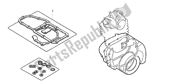 Tutte le parti per il Kit Di Guarnizioni Eop-2 B del Honda CBR 125 RT 2013