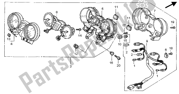 Tutte le parti per il Metro (mph) del Honda CBF 500A 2006