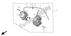 carburador (dual) (assy.)