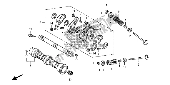 All parts for the Camshaft & Valve of the Honda NC 700D 2013