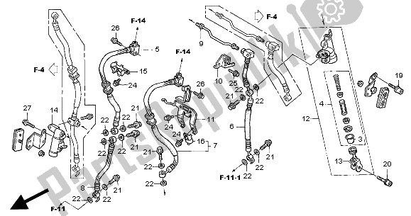 Todas las partes para Segundo Cilindro Maestro de Honda CBR 1100 XX 2000