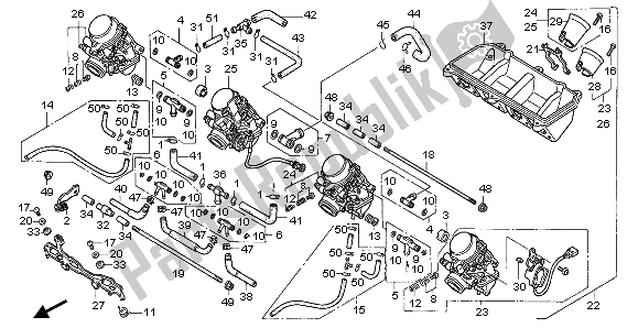 Tutte le parti per il Carburatore Assy. Del Honda CBR 600F 1995