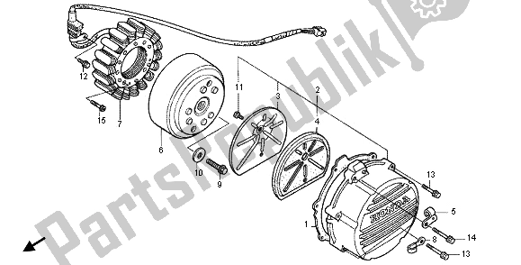 Tutte le parti per il Generatore del Honda RVF 400R 1995