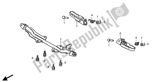 Tutte le parti per il Passo del Honda CRF 50F 2014