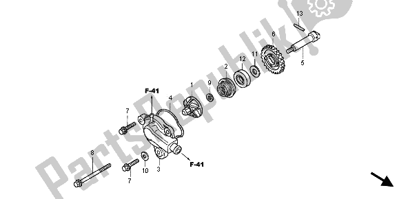 Toutes les pièces pour le Pompe à Eau du Honda CBR 125 RT 2012