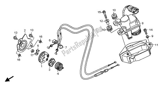 Tutte le parti per il Servomotore del Honda CBR 600 RR 2009