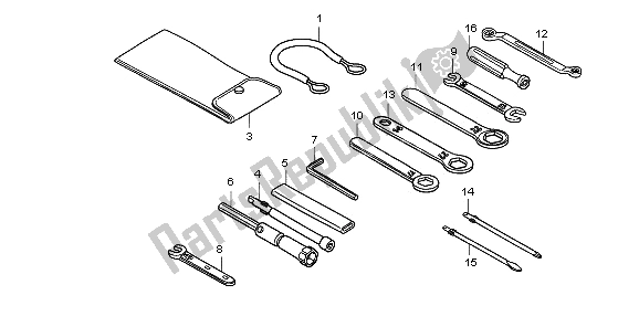 Todas las partes para Herramientas de Honda NT 700 VA 2006