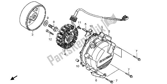 Tutte le parti per il Generatore del Honda VFR 800X 2012