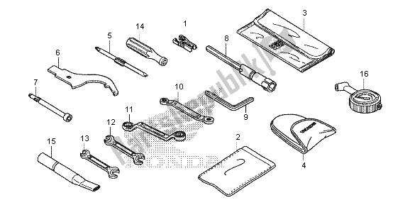 Todas las partes para Herramienta de Honda CB 1000R 2013