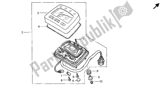 All parts for the Meter of the Honda TRX 400 FA Fourtrax Rancher AT 2006