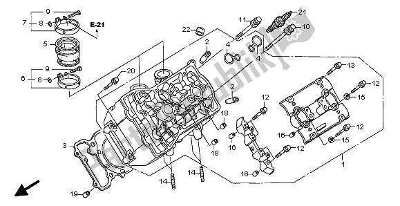 Wszystkie części do Lewa G? Owica Cylindra Honda ST 1300 2003