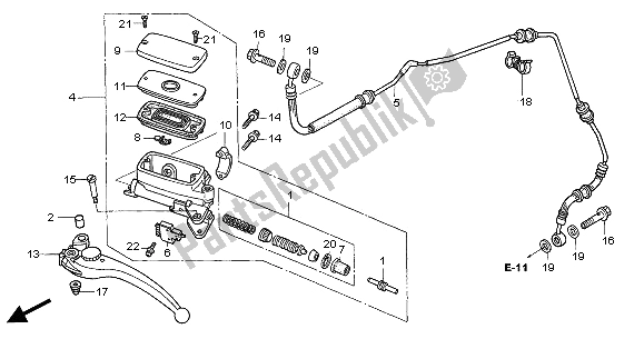 All parts for the Clutch Master Cylinder of the Honda CB 1300 2005