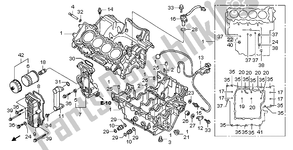 Todas las partes para Caja Del Cigüeñal de Honda CBF 600N 2006