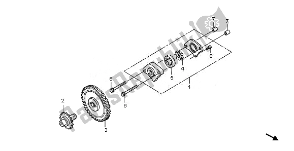 Tutte le parti per il Pompa Dell'olio del Honda NHX 110 WH 2011