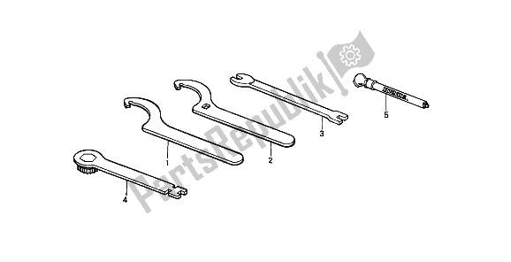 Todas las partes para Herramientas de Honda CR 250R 1987