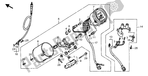 Tutte le parti per il Metro (eu) del Honda VT 600C 1995